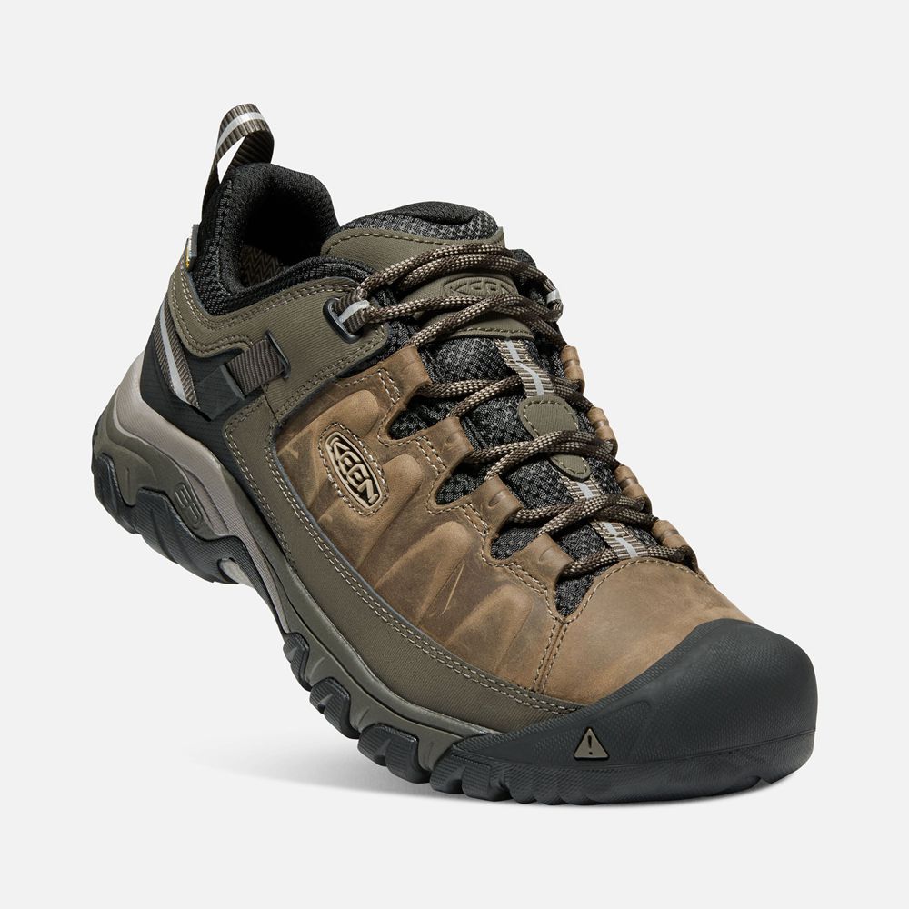 Keen Vandringsskor Herr Bruna/Olivgröna - Targhee Iii Waterproof Wide - 045817WLH